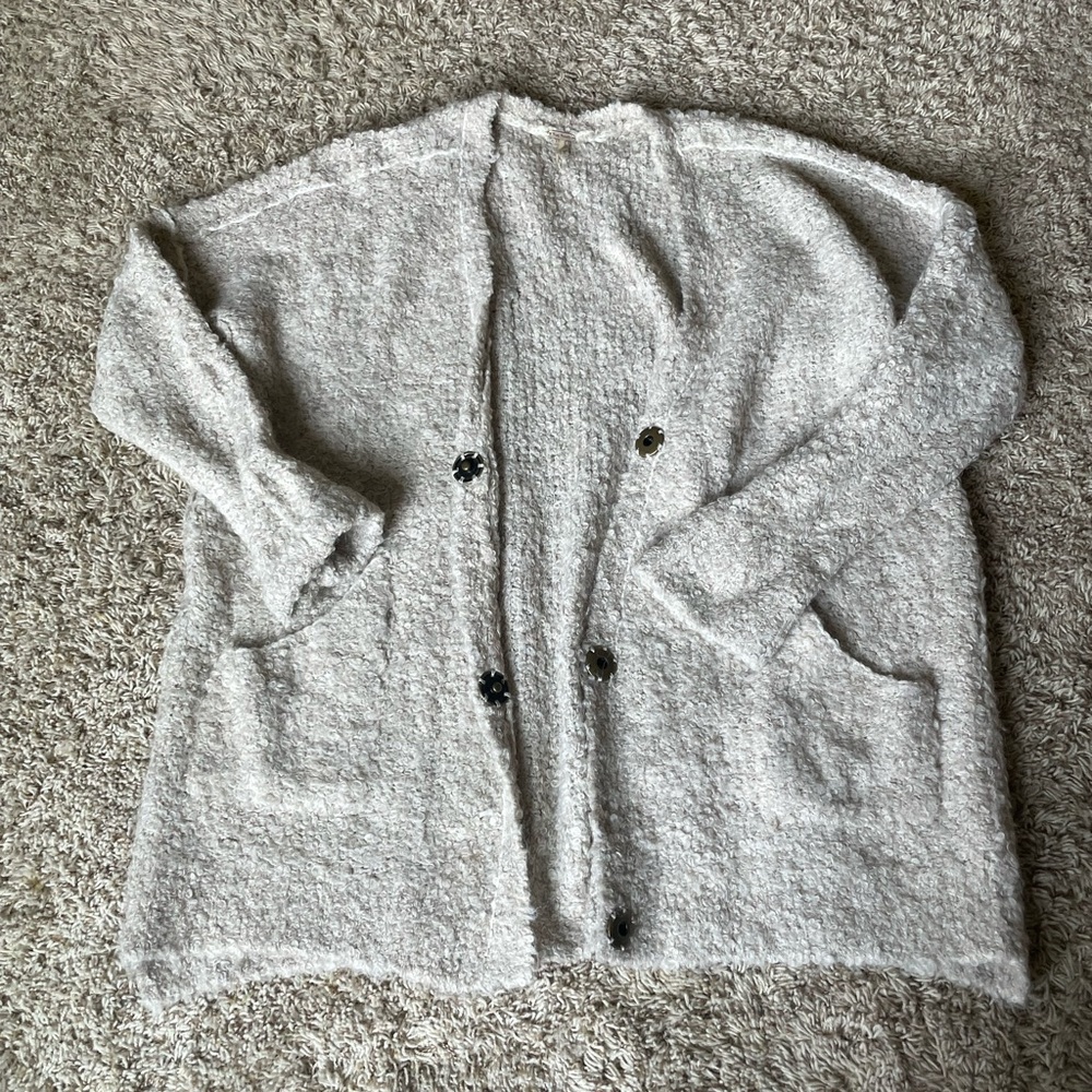 Free People oversized alpaca cardigan